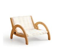 Colcolo Cat Scratching Chair Pet Bed Lounger With Wooden Frame Curved Supports Compact Footprint Cozy Lounging Zone Suitable for, Adjustable Recliner With Plush Cushion Winter Model