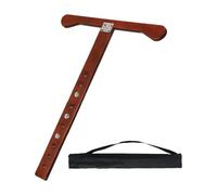 Colcolo Cello Endpin Anchor Floor Protector Lightweight Non Slip Wood Portable Enhanced Stability Cello Endpin Rest for Concert Show, Dark Brown
