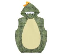 Colcolo Child Crocodile Costume | Dimensional Orange Spines, Crocodile Jumpsuit with Tail, Comfortable, Pullover Costume with Hood, for School Performances