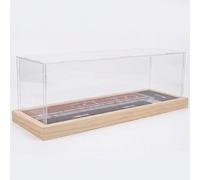 Colcolo Children Assembly Garage Wooden Parking Garage Model Display Case Organizer With Acrylic Cover Diy Activity Set Suitable, 1/64 Scale Street Corner Scene with Acrylic Cover