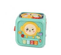 Colcolo Children Educational Cube Activity Cube Busy Cube Learning Toy Sensory Toy With Screen Engagement And Pretend Driving Features suitable for preschool classrooms travel, Green, Standard