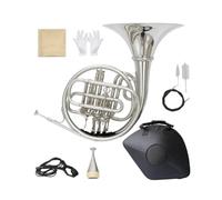 Colcolo Children French Bb Brass Instrument With 4 Keys Compact Disassembly For Travel Consistent Pitch Case And Gloves suitable for school practice band rehearsal private tutoring
