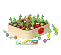 Colcolo Children Game Wooden Memory Board Game Set With Cards Carrot Matching Puzzle Toy Educational Board Activity Memory Practice suitable for cooperative play classroom family time