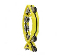 Colcolo Children Musical Rattle Tambourine Shaker Percussion Instrument With Metal And Comfortable Handle In Suitable for early learning classroom rhythm stage play home recreation , Yellow