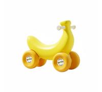 Colcolo Children Rocking Horse Banana Ride Car Scooter Push Along Four Wheel Balanced Base Quiet Floor Ergonomic Banana Shape PP Material suitable for indoor, Yellow