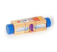 Colcolo Children Rotating Puzzle Wooden Block Puzzle Toy With Colorful Character Matching Educational Learning Toy For Pattern Skills Coordination Focus, Universe
