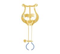 Colcolo Clarinet Lyre Holder,Clarinet Lyre Sheet Music Holder,Iron,Portable Clarinet Oboe Sheet Music Clip for Clarinet Practicing, 14.7x2.3x4.6cm