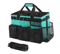 Colcolo Cleaning Organizer Housekeeping Tote with Handle Water Resistant Cleaning Supplies Bag Tool Organizer for Home Housekeepers
