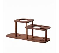 Colcolo Coffee Machine Stand Wooden Organizer Shelf Two Level Acacia Wood Stable Layered Display for Suitable for Kitchen Workspace Coffee Bar