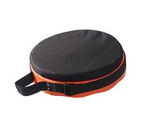 Colcolo Collapsible Stool Cushion Seat Cushion for Chair Portable Telescopic Stool Cushion,Folding Stool Cushion Stool Covers Round for Hiking Porch, Oxford Black