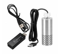 Colcolo Compact Aquarium Oil Skimmer Stainless Steel Body, USB-Powered Design, Skimmer with Suction Cups, for Planted Tanks
