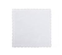 Colcolo Cotton Handkerchief White Lace Handkerchief Pocket Square Cloth Napkin Hanky With Vintage Style Lace Edge Soft Absorbent Reusable For weddings parties, Array, White, 26cm X 26cm