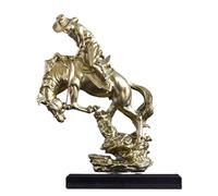Colcolo Cowboy Sculpture Cowboy Equestrian Statue Ornament,Crafts,Resin Crafts Model Western Cowboy Figurine for Decoration Bedroom