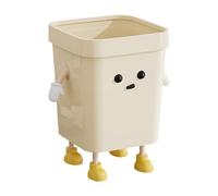 Colcolo Creative Trash Can Open Top Waste Basket Kitchen Bin Bedroom Bin Multifunctional Sturdy Cartoon Wastebasket Cute Cartoon Garbage Bin Gift Decor for Dorm Bathroom Study, Large Standing