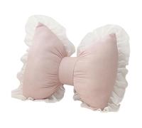 Colcolo Cute Bow Cushion Bedside Cushion Creative Centerpiece Soft Throw Pillow for Bedroom Office Chair Study Room Auto Seat Indoor, Pink