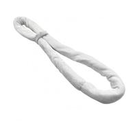 Colcolo Dance Padded Loop Strap Airborne Strap Training Loop Cushioned Band Velvet Material Soft Support Center Band Stability suitable for dancers artists studio, White