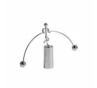 Colcolo Desktop Pendulum Sculpture Balance Toy Motion Gadget Physics Ornament Manual Swing Mechanism Unique Swinging Art Suitable for creative modern interiors study tables, L Single Foot