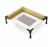 Colcolo Detachable Resting Bed Bed Pet Cot Raised Pet Bed Cooling Support And Removable For Suitable for living room bedroom by a sunny window warm days, Bean Green, Small