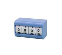 Colcolo Digital Counter Device Tabletop Tally Counter Machine With Hand Powered Mechanical System Powerless Frame With Rotating Numbers Suitable for tabletop, Blue, 4-Digit