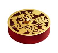 Colcolo Divided Serving Tray Serving Bowl Dish Container Snack Platters Snackle Tray for Spring Festival Chinese New Year Treats Nuts, Gold