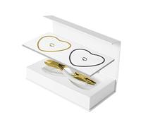 Colcolo DIY Bracelet Set with Permanent Buckles, Adjustable 925 Silver Bracelet, Unique Craft Ideas for Couples, Bracelets with Pliers for Weddings, Family Celebrations, Engagements, 1 Gold 1 Black