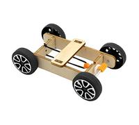 Colcolo DIY Car Model Kits Physics Science Rubber Band Car Assemble Educational Toy Teaching Learning 3D Building Puzzles for Preschool Adult Kids,
