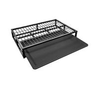 Colcolo Dog Potty Tray Pet Toilet Keep Clean Washable Mesh Grids Bedpan Training Toilet Pee Pad Holder for Rainy Dorm Early Mornings, black