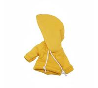 Colcolo Doll Hoodie Sweatshirt Top With Hood Pocket Drawstrings Back Closure Cloth Pullover Piece For OB11 And 1/12 Scale Dolls Suitable for collectors , Yellow
