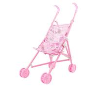 Colcolo Dolls Pram Umbrella Buggy for Baby Doll Ages 3 Years and Above, Interactive Playhouse Educational Space Saving Folding Lightweight Stroller for Kids,Perfect Role Play Toy for Girls