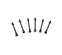 Colcolo Drum Hardware Screws Tension Rod Screw Bolt Set With Washer And Rubber Insert Stable For Accurate Drum Tuning Suitable for drummers music schools studios