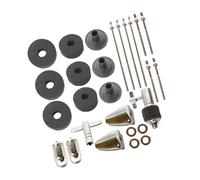 Colcolo Drum Key Accessory Set Pads Sleeves Percussion Instruments,Hi Hat Clutch,Practical,Drum Tension Rods Cymbal Stand s, 27 pcs