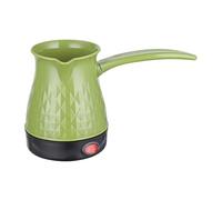 Colcolo Electric Turkish Coffee Pot Tea Kettle Plastic 600W Fast Boil 500ml Teapot Multipurpose Easy to Clean with Handle Coffee Maker for Travel Office Cafe RV, green