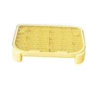 Colcolo Elevated Cat Litter Ramp, Multifunctional And Reusable, Ideal for Hallways, Kittens, Apartments And Bathrooms, yellow 9cm