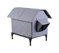 Colcolo Feral Cat House Insulated Waterproof Dog Bed Versatile Winter Warm Summer Cooling Foldable Elevated Leg Stray Cat Shelter