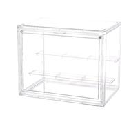Colcolo Figurine Display Case Clear Model Organizer Large Capacity Ornament Figures Storage Box Toy Showcase for Indoor Bedroom Shelf, Style A