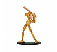 Colcolo Figurine Resin Statue Ornament Sculpture Decor With Translucent Glossy Finish That Catches Light For A Playful Yet Elegant Suitable for living room, Baseball Monkey