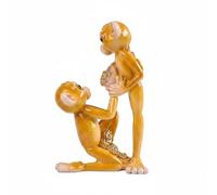 Colcolo Figurine Resin Statue Ornament Sculpture Decor With Translucent Glossy Finish That Catches Light For A Playful Yet Elegant Suitable for living room, Proposing Monkey