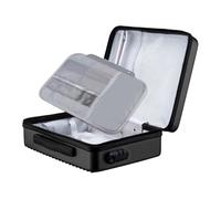 Colcolo Fireproof Document Box Secure Storage Waterproof Briefcase Files Organizer Bag Hard Container Case for Contracts Outdoor, Black