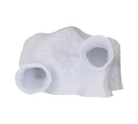 Colcolo Fish Tank Cave Shelter Decorations, Versatile Rest Hide Play, Supplies, Pond Betta Aquascape Accessory, Aquarium Hideout Cave, White