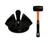 Colcolo Floor Gaps Fixer Tool Suction Cup Lifter Double Bevel Heavy Duty Single Claw Floor Gaps Repair Tool for Installer, Black