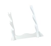 Colcolo Flute Tabletop Display Stand Chinese Flute Rack Wood Density Board for House Warming Present White Color, 3 Tiers