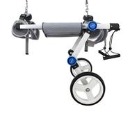 Colcolo Foldable Mobility Aid Dog Cart with Aviation Aluminum and Balanced Wheels Rear Leg Support for weak Limbs and Post Surgery Suitable for pet Recovery, M Deluxe Edition, Deluxe Edition
