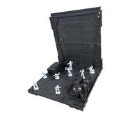 Colcolo Garage Battle Base Scene Diorama Base DIY Combination Action Figure Display Model for Game Charcters Robots Hobby Models, Style B