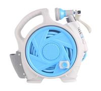 Colcolo Garden Hose Reel Cart Water Pipes Cart High Performance Easy to Use Space Saving Garden Watering Hose Reel Set for Home, Blue