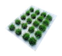 Colcolo Grass Tufts Terrain Model Kit Realistic Lowland Shrubs Tuft Artificial Grass for Architecture Building Micro Landscape, Dark Green