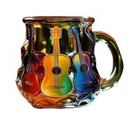 Colcolo Guitar Coffee Mug Desktop Ornament Creative Collection Coffee Cup Resin for Shelf Office Studio Living Room Guitars Lovers, Style B