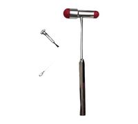 Colcolo Hammers Testing Hammers with Handle Multifunctional Patellar Examination Testing Tool with Built in Brush, Red