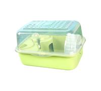 Colcolo Hamster Cage,Mice and Rat Habitat,Openable Top,Portable Breathable House Hamster Habitat for Bunny Sugar Glider Rats Gerbils, green
