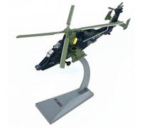 Colcolo Helicopter EC665 Rotorcraft Model Alloy Aircraft Collectible Desktop Display Rotatable Rotors Movable Wheels Suitable for Office Study Aviation Collection, Fuselage No. 9826
