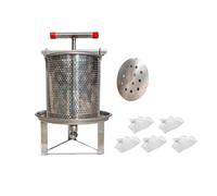 Colcolo Honey Extractor Wine Making Household Lightweight Manual Practical Fruit Wine Press Crusher for Oil Pomace Juice Vegetables, 5 filtration bags